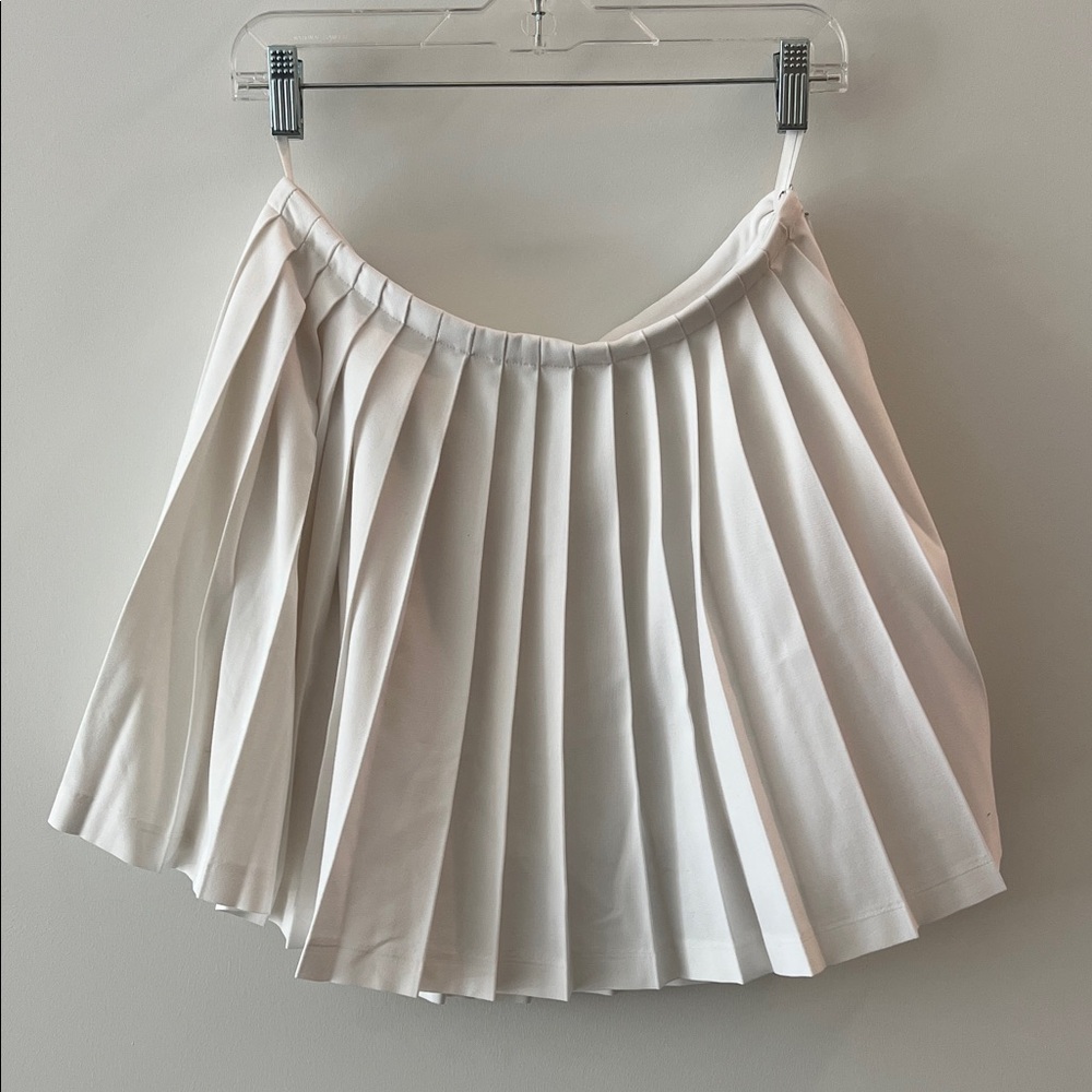 Sunday Best Women’s Pleated Mini Skirt in Ivory